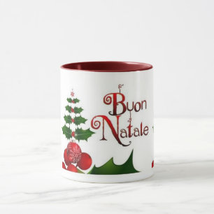 CANECA MUG TOTALMENTE "ITALIANO NATAL BUON NATALE"