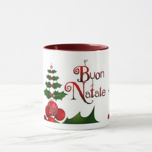 CANECA MUG TOTALMENTE "ITALIANO NATAL BUON NATALE" (Centro)