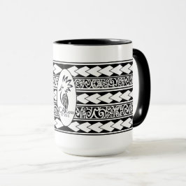 Caneca Mug Tribal Ethnic Noir