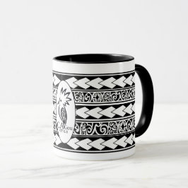 Caneca Mug Tribal Ethnic Noir