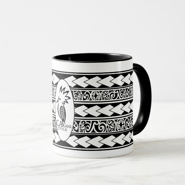 Caneca Mug Tribal Ethnic Noir (Frente Esquerda)