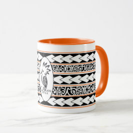 Caneca Mug Tribal Ethnic Orange