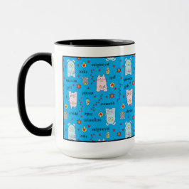 Caneca Mug "Whimsical Hanukkah Pets"