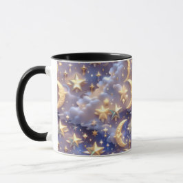 Caneca Mug - White Celestial Moon