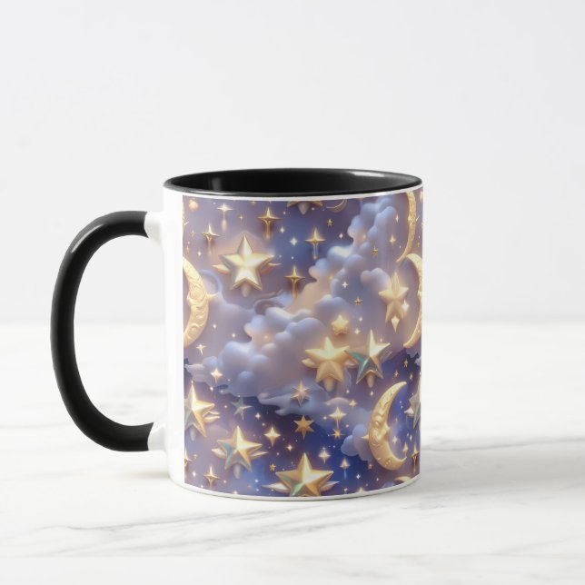 Caneca Mug - White Celestial Moon (Esquerda)