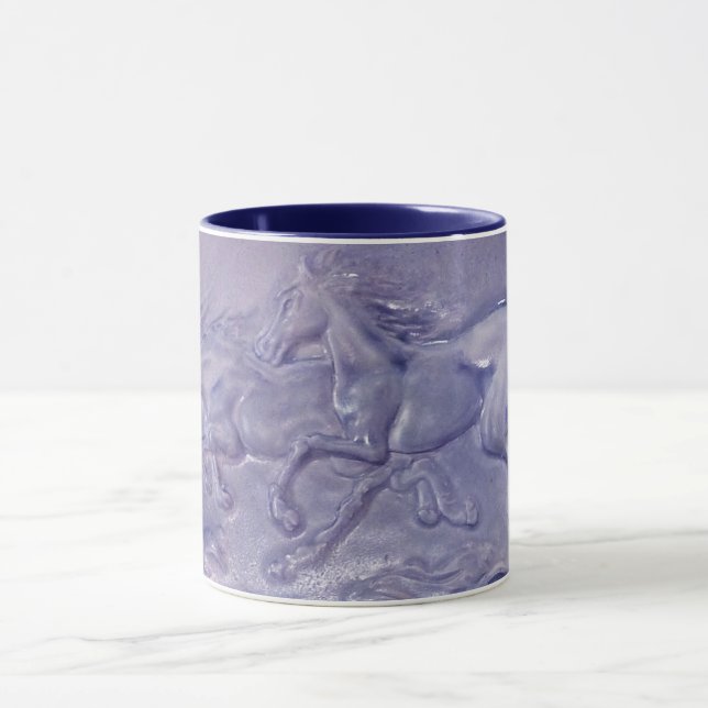 Caneca Mug - Wild Horses in Blue (Centro)