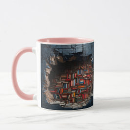 Caneca mug with a book design