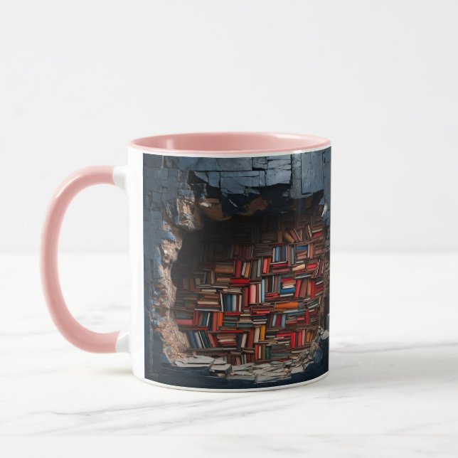 Caneca mug with a book design (Esquerda)