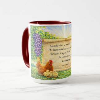 Caneca Mug with John 15:5 Scripture