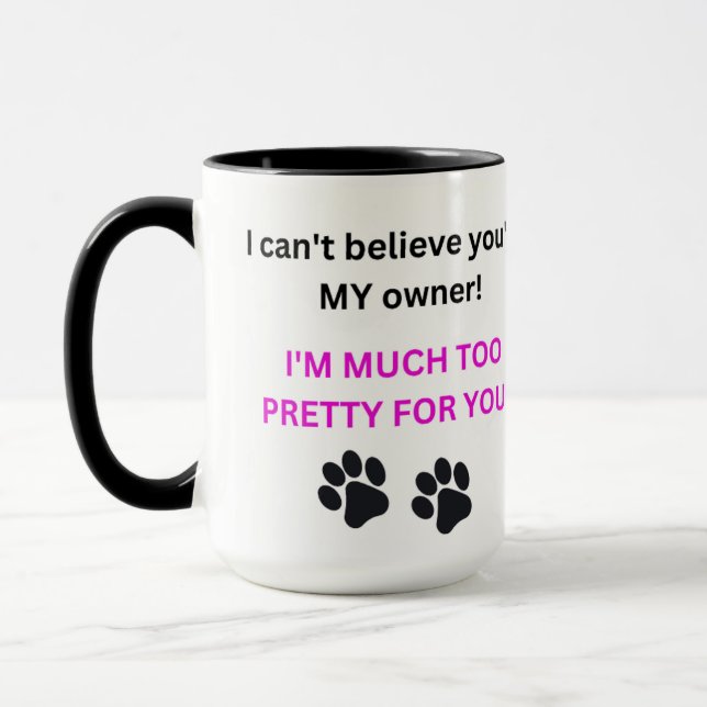 Caneca Mug with the Much Too Pretty Cat (Esquerda)