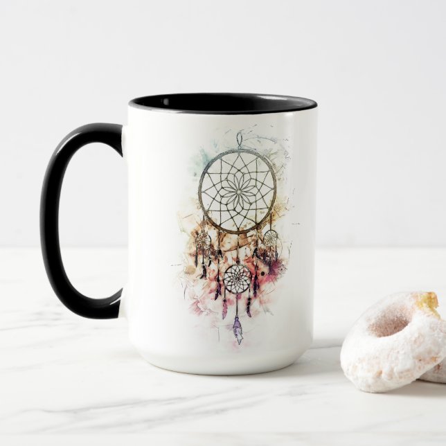 Caneca Mugs Attrape rêve / dreamcatcher V2 (Com Donut)