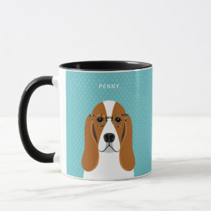 Caneca Mugs de Caça-Basset