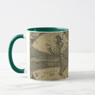 Caneca Mugs do Mapa do Mundo Antigo