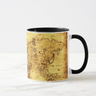 Caneca Mugs do Mapa do Mundo Antigo