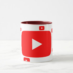 Caneca MUGS do YouTube de alta qualidade
