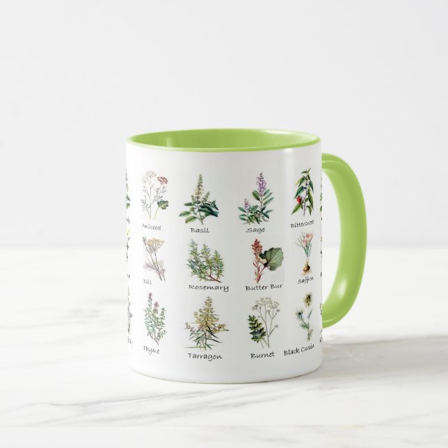 Caneca Mugs Herbívoros do Jardim da Cozinha (Frente Esquerda)