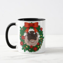 Caneca Mugs Moo Deng Feliz Natal.