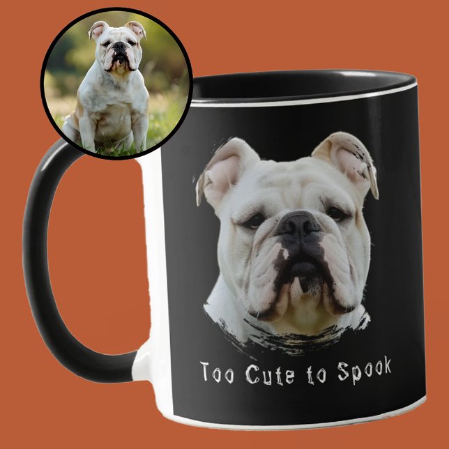 Caneca Muito bonito para assustar a foto personalizada de (Criador carregado)