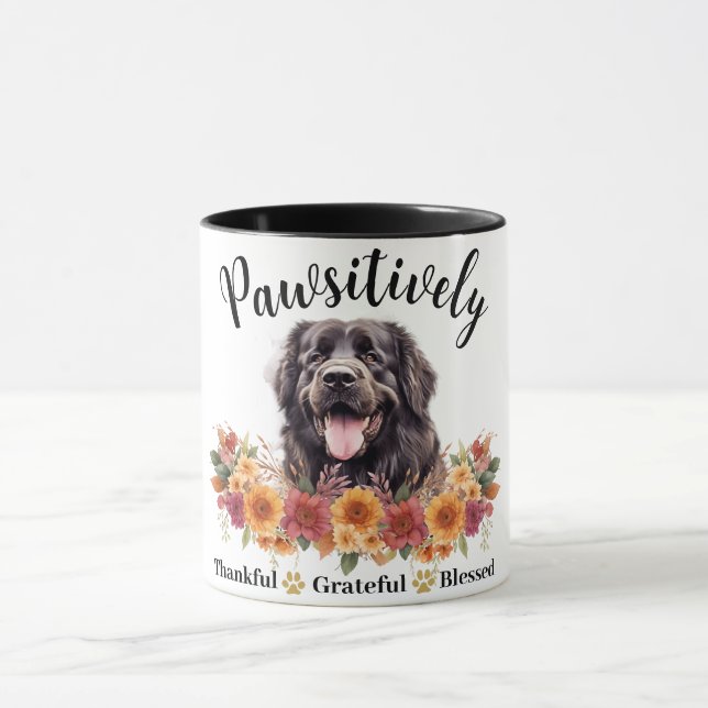 Caneca Muito Grato Abençoado Fofo Cachorro (Centro)