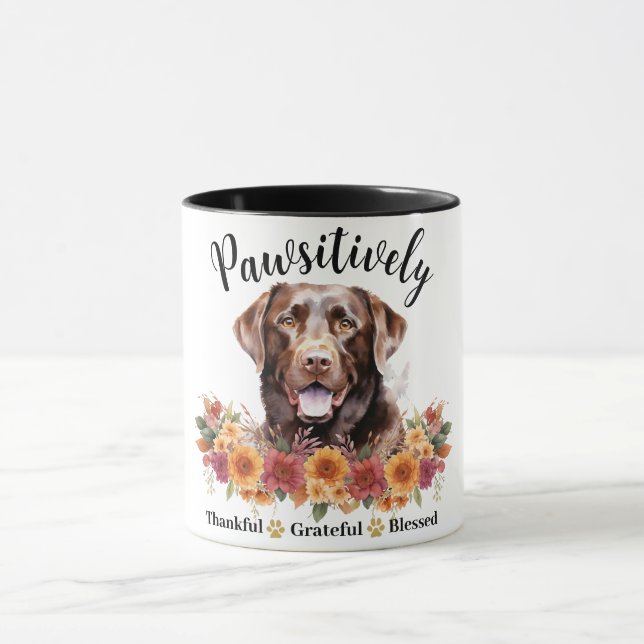 Caneca Muito Grato Feliz Adorável Cachorro (Centro)