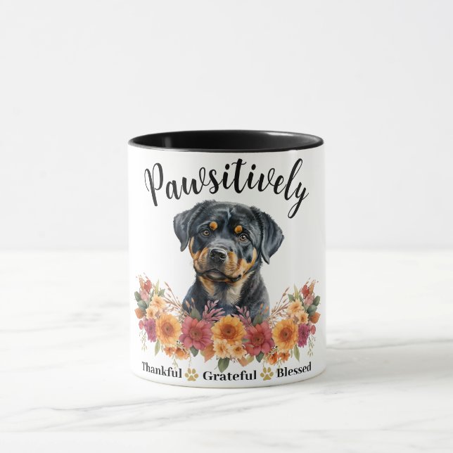 Caneca Muito Grato Feliz Adorável Cachorro (Centro)