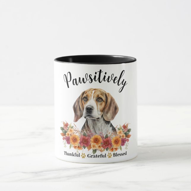 Caneca Muito Grato Feliz Adorável Cachorro (Centro)