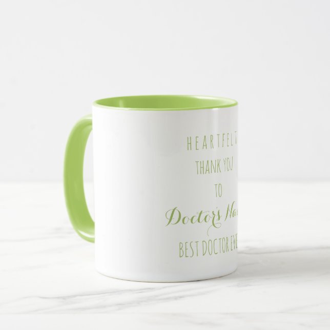 Caneca Muito Obrigado A Melhor Médica Típica (Frente Esquerda)