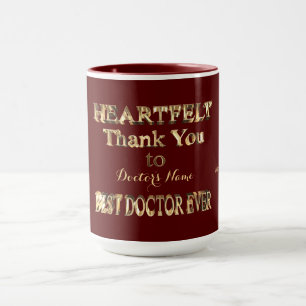 Caneca Muito Obrigado, Melhor Médico.