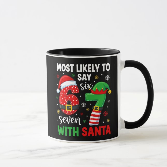 Caneca Muito provavelmente dirá 67 Meme Natal (Direita)