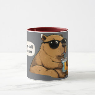 Caneca Muito Relaxado para se Importar – Desenho Animado