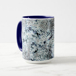 Caneca Muito rústico fungo prateado sujo de