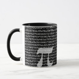 Caneca Muitos Dígitos de Constante Matemática Pi
