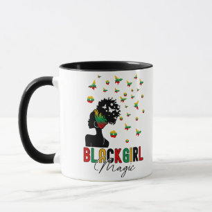 Caneca Mulher Afro Mágica Negra