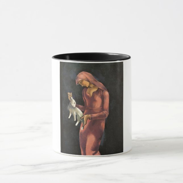 Caneca Mulher com coelho (Centro)