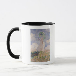 Caneca Mulher de Claude Monet   com o parasol girado