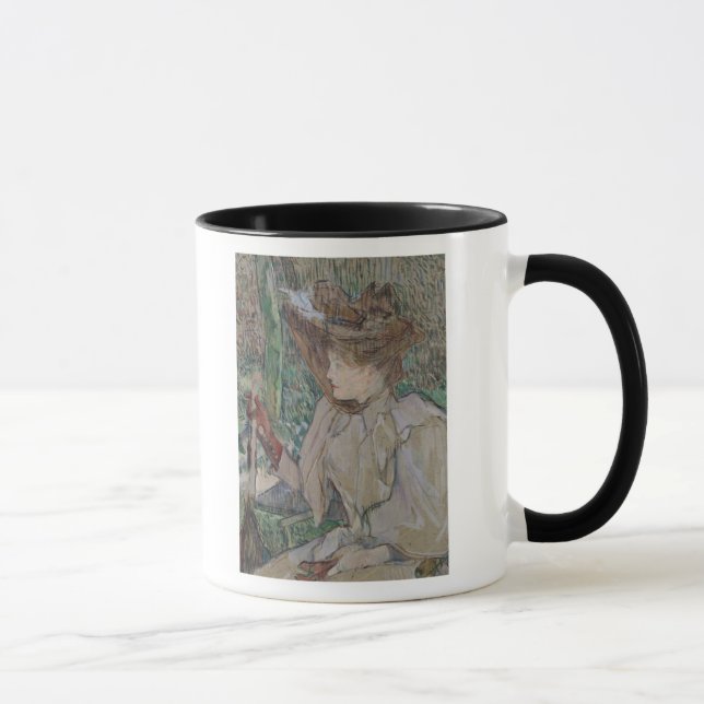 Caneca Mulher de Henri de Toulouse-Lautrec | com luvas, (Direita)