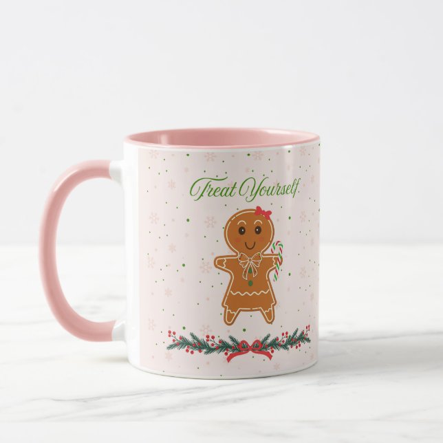 Caneca Mulher do Pão-de-Pão de Natal (Esquerda)
