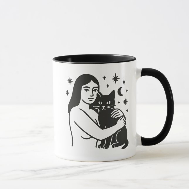 Caneca Mulher e Gato (Direita)