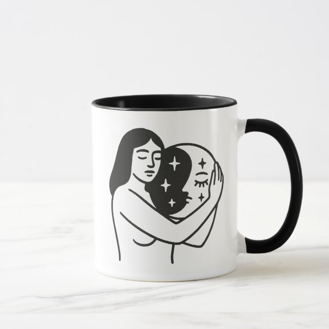 Caneca Mulher e Lua (Direita)