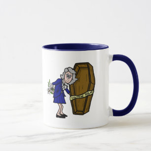 Caneca Mulher idosa Morticida com Coffin Mug