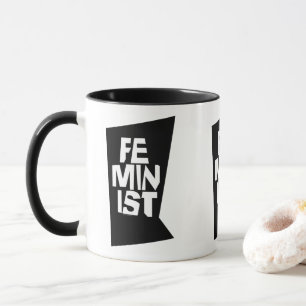 Caneca Mulher igual imitaçãoa da menina fêmea feminista