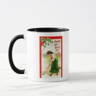 Caneca Mulher irlandesa aproximadamente para bater o
