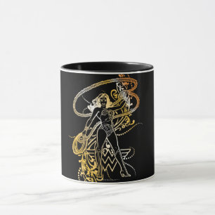 Caneca Mulher Maravilha Amarela