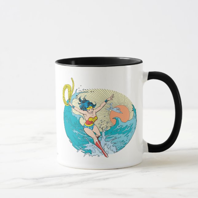 Caneca Mulher Maravilha Céu Oceano (Direita)