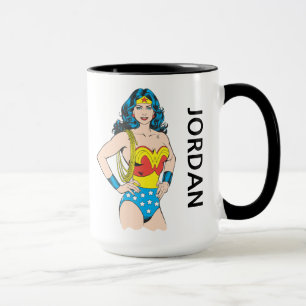 Caneca Mulher Maravilha   Dose Vintage   Adicione seu nom