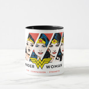Caneca Mulher Maravilha: Gráfico de Evolução em Quadri