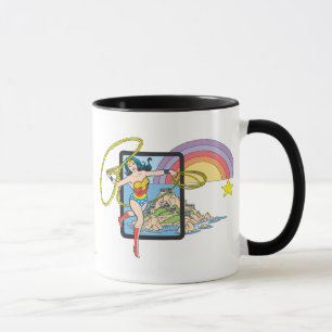 Caneca Mulher Maravilha Rainbow
