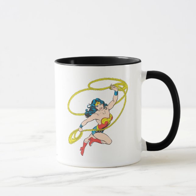Caneca Mulher Maravilha segura Laço 3 (Direita)