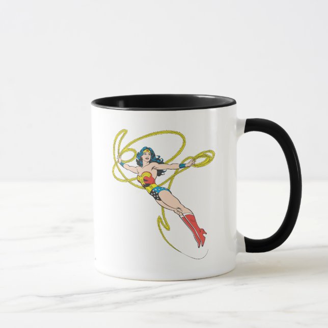 Caneca Mulher Maravilha segura Laço 4 (Direita)