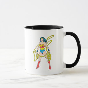 Caneca Mulher Maravilha segura Laço 5